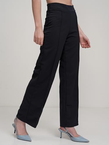 Image of Tokyo Talkies High & Mid Rise Stretchable Flared Trousers | Formal, Casual and All Day wear