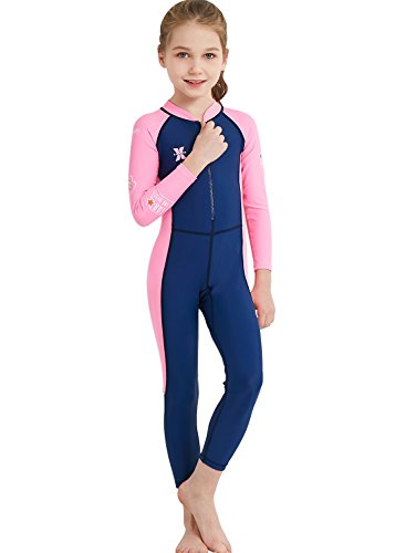 Image of DIVE & SAIL Kids One Piece Long Sleeve Swimsuit Sun Protection Sunsuit Rash Guard