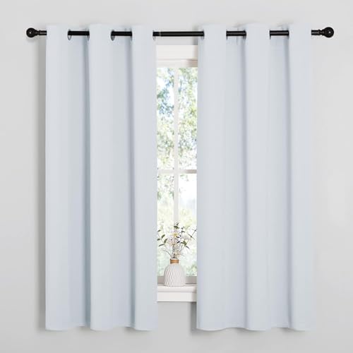 Rideaux occultants à oeillets 190x250 cm blanc pour chambre