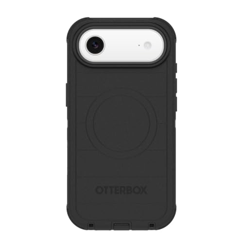 Image of OtterBox iPhone Air Defender Pro Series Case - Black - Tough, Rugged & Durable iPhone Case, Snaps on MagSafe