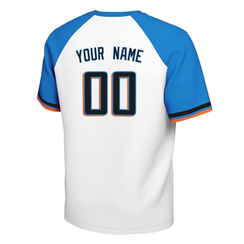 Image of ANTKING T-Shirt Custom Name Number Crewneck Short Sleeve for Men Youth Gifts