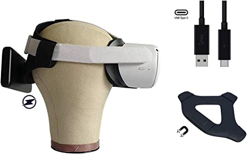 3-in-1 gevoerde hoofdband met magneet Power Bank Dock en contragewicht voor The Oculus Quest 2 - Image 3