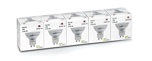 Preisvergleich Produktbild Reality Leuchten LED Leuchtmittel, GU10, 5 Stück