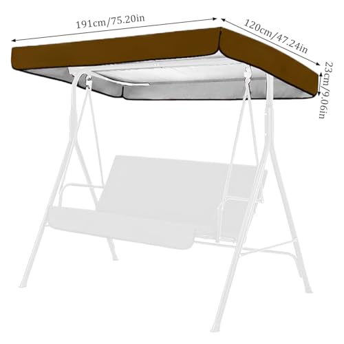 Cubierta impermeable para columpio con protección solar densa para hamaca de patio 8