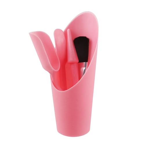 Juego de 5 palas de jardin plastico color rosa miniatura 4