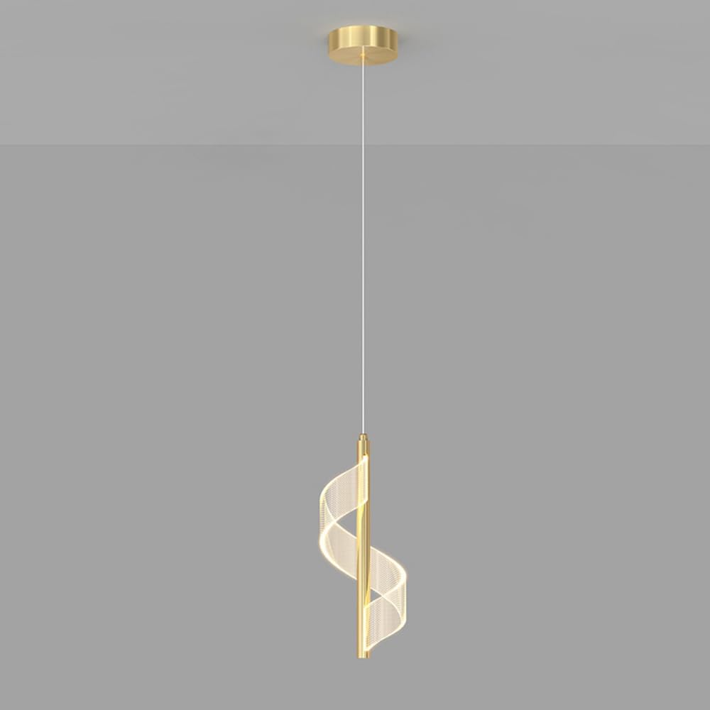 Lámparas colgantes decorativas LED de tubo largo y diseño minimalista