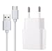 Produktbild MyGadget USB C Ladegerät - 1x Netzteil (2A/5V) & 1x Kabel (1m) - Smartphone Ladekabel u.a. Samsung Galaxy S21 S20 S10 S9 / Huawei P30 P20 P10 Weiss