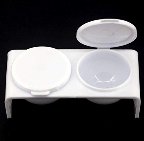 2PCS Dappen Dish doble taza para arte de uñas miniatura 5