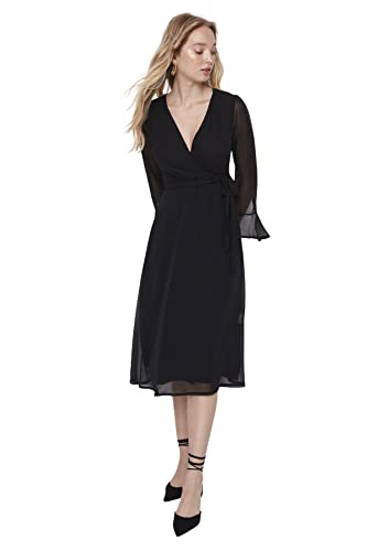 Robe maxi verte col rond idéale pour vos sorties et soirées d'été - 5