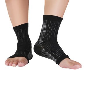 Buy Black Nylon ANKLE COMPRESSION SOCKS 