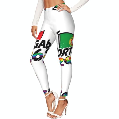 Leggings elásticos de entrenamiento pantalones elásticos estampados opacos fitness