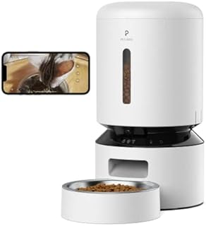PETLIBRO Automatic Cat Feeder with Camera, 1080P HD Video with Night Vision, 5G WiFi Pet Feeder with 2-Way Audio, Low Food & Blockage Sensor, Motion & Sound Alerts for Pets
