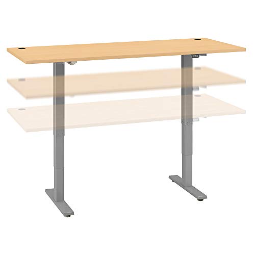 Bush Business Furniture Move 40 Series Height Adjustable Desk 72W x 30D Natural Maple