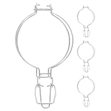 Toyvian 4 Stück Edelstahl Federschnappverschluss 93mm Dichtungsclip für Einmachgläser Auslaufsicherer Drahtverschluss Vielseitiger Glasbehälter Verschließer für Küche und