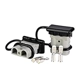 50 AMP Anderson Connector Plug Kit 6 Gauge Wire Harness 2 Pack Battery Cable Connector Set for Winch, RV, Truck, Car, ATV, Boat, Motor(Gray)