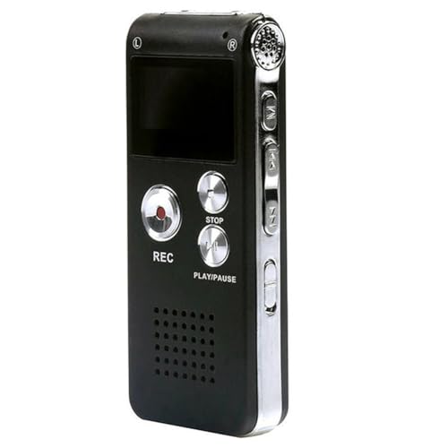 Booso 8G Röstinspelare med Brusreducering – MP3-Spelare Svart