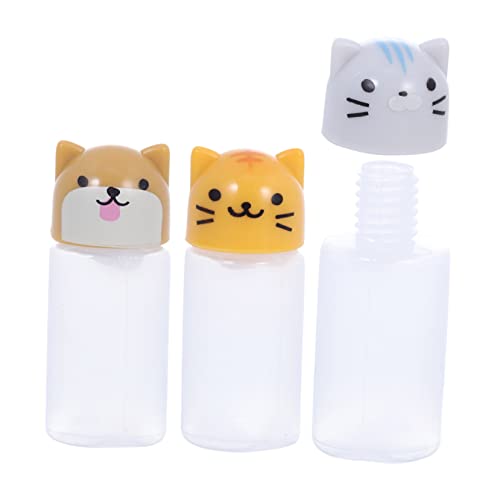 Mikinona 1Set Cartoon Animal Shaped Portable Sauce Storage Bottles Mini Squeeze Containers for Seasoning for Outdoor Bbq Travel and Home Use for Sauces and Spices