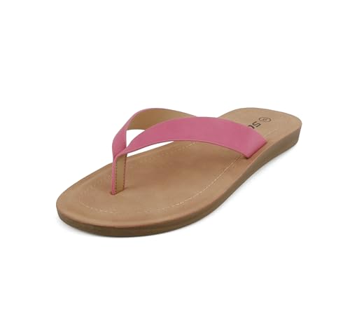 Image of Soda Shoes Women Flip Flops Basic Plain Slippers Thongs Sandals Strap Casual Beach Ella-S