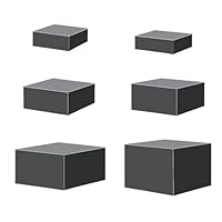 Lot De 8 Boîtes De Présentation Cubiques En Acrylique à 5 Côtés Pour Buffet, Table, Cosmétiques, Figurines D'action - Présentoir Noir Pour Aliments Et Produits