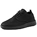 ABCDZZ Mens Casual Dress Sneakers Oxfords Mesh Breathable Wear Breeze Shoes for Men Lightweight Urban Walking Shoes Fashion Business, All Black 9