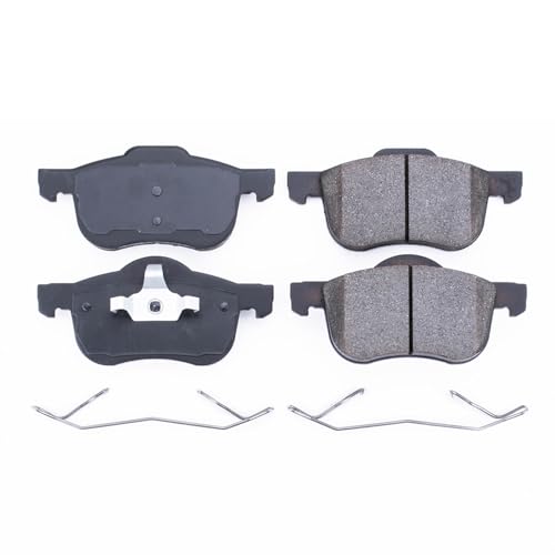 Image of PowerStop Front Brake Pads for Volvo S60 2001-09 |S80 1999-06 |V70 2001-07 |XC70 2003-07 - Z17 Ceramic Brake Pads with Installation Hardware, 17-794