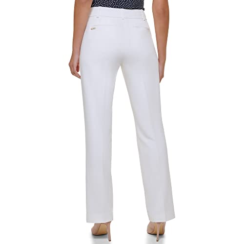 Tommy Hilfiger Womens Women’s, Sutton Dress Pants-Business Casual Outfits for Suit Pants, Ivory, 16 US4
