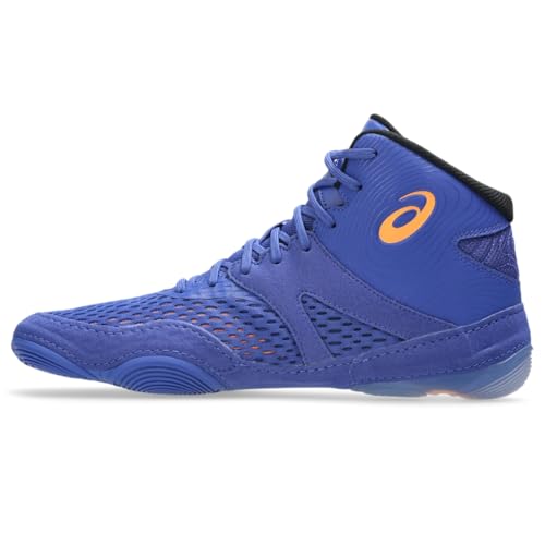 ASICS ASICS Men's Split Elite Wrestling Shoes, 9, Dark Cobalt/Orange POP