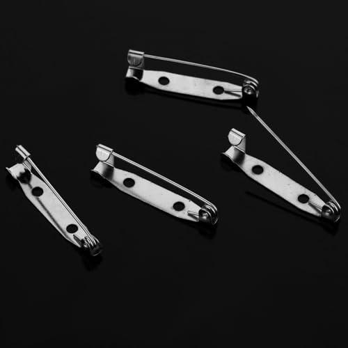 Miniatura 7 de Piriuuo 60 Agujas De Broche, 30 Mm, Plateadas, Imperdibles, Con 2 Agujeros, Para Joyas Y Manualidades, Imperdibles De Seguridad