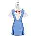 Weixu Asuka Langley Soryu Rei Ayanami Cosplay Costume Senior High School Girls Uniform Blue Halloween XXL