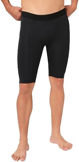 TECHNOSPORT Mens Compression Tights for Gym, Running, Cycling, Swimming, Workout &amp; Athletic Activities