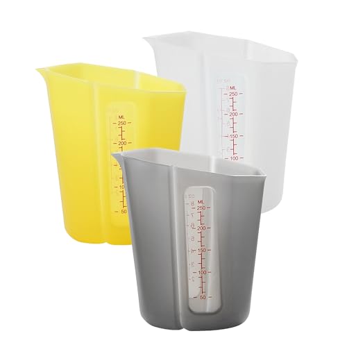 Set de 3 vasos medidores de silicona flexibles miniatura 1