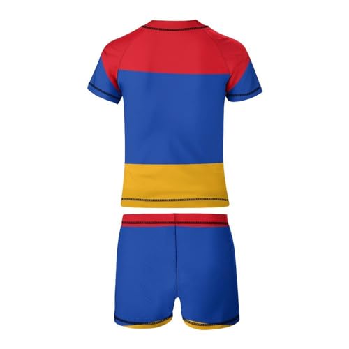 Armenian FlagChildren's Casual Swimsuit Set - Simple and Versatile8-10Y（130cm）3