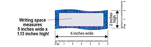 image for Dowling Magnets Magnetic Name Plates, Original Geometric, Set of 20. R