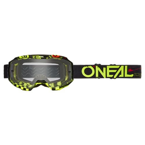 ONEAL-Fahrrad-Motocross-Brille-MX-MTB-DH-FR-Freeride-Kratzfestes-Glas-mit-Anti-Beschlag-Beschichtung-100-UV-Schutz-B-10-Attack-V24-Goggle