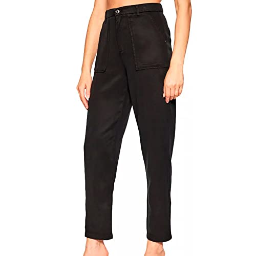 GUESS Pantalon Noir Femme Jblk Noir XL