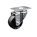 Swivel Caster with 3 Inch Soft Rubber Wheel ? 175 lbs. Capacity Per Caster ? 3-1/8 Inch x 4-1/8 Inch Overall Top Plate ? Service Caster Brand