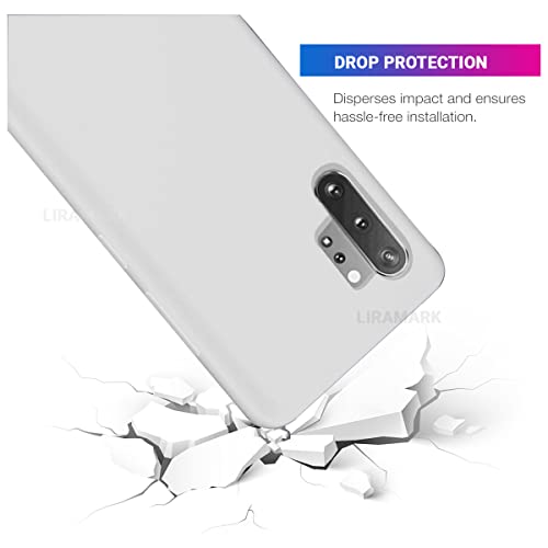 Image of LIRAMARK Liquid Silicone Soft Back Cover Case for Samsung Galaxy Note 10 Plus /Note 10+ (White)