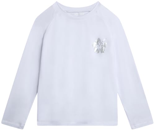 Image of Real Love Toddler Girls Rash Guard - 2 Pack Quick Dry Sun Protection Girls Swim Shirt Long Sleeve Rash Guard Kids (2T-16)