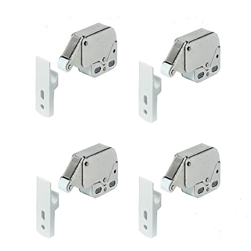 4 pezzi Mini chiusura a molla, chiusura automatica a molla, chiusura a scatto per cucina, armadio, armadio