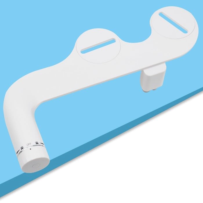 Image of Marcoware Ultra-Slim Dual Nozzle Bidet Attachment for Western Toilet, Self-Cleaning Front Wash for Female Hygine & Rear Wash, Hygienic Hands-Free Replacement for Jet Spray & Health Faucet