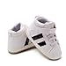 Baby Boys Girls Leather Sneakers Toddler Anti-Slip Shoes Infant First Walkers Casual Fashion Crib Shoes White 12CM