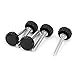 Tool parts 5 Pcs M6 x 40mm Male Thread 22mm Head Dia Screw On Type Clamping Knob