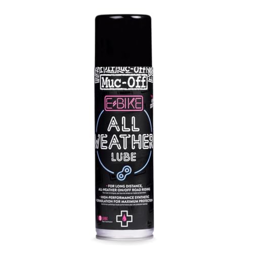 Muc-Off Lubrifiant Vélo Électrique - 250 ml - Lubrifiant pour Chaine Vélo Électrique de Qualité Supérieure - Pour Toutes les Conditions Météorologiques
