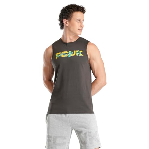 Image of FCUK Men's Solid Regular Fit Fashion Vest