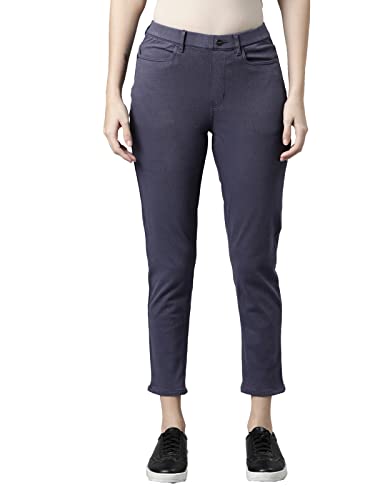 Image of GO COLORS Soft Cotton Blend Printed Jeggings Ankle Length for Women| Breathable, Mid Rise