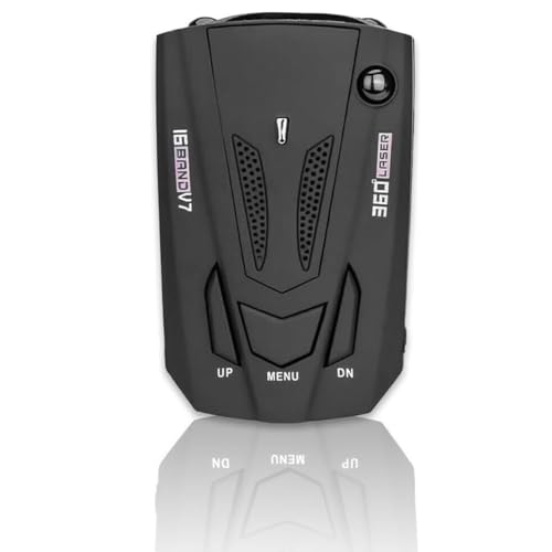 BLO2BIRO Speed Camera Detector, Long Range Radar Detector with Voice Reminder System, Voice Alerts and Speed Camera Alerts Vehicle Electronics, Car Speed Detectors with 360 Degree Protection(Black)