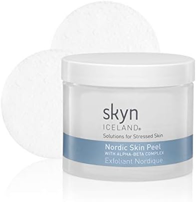 Skyn Iceland Nordic Skin Peel: Exfoliating Peel Pads To Gently Renew Skin's Surface, 90Ml / 3 Oz / 60 Pads