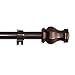 A&F Rod Decor - Mariel Curtain Rod 84-120 inch - Cocoa