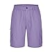 Generic Men Cargo Shorts,Twill Cargo Shorts for Men Big and Tall Purple L