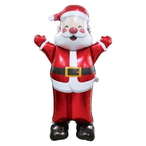 Mavouri Weihnachtsmann Folienballon Stehender, XXL Luftballon...